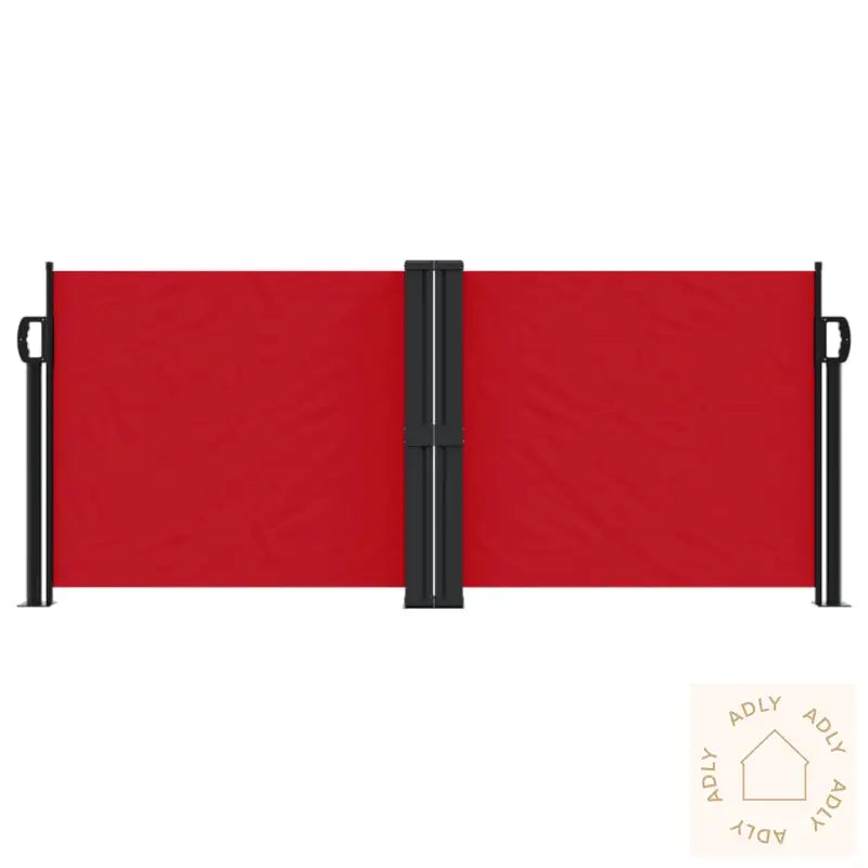 Uttrekkbar Sidemarkise 100X600 Cm Rød