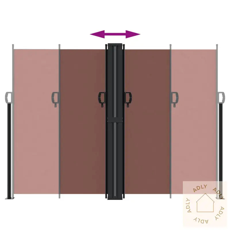 Uttrekkbar Sidemarkise 180X1000 Cm Brun