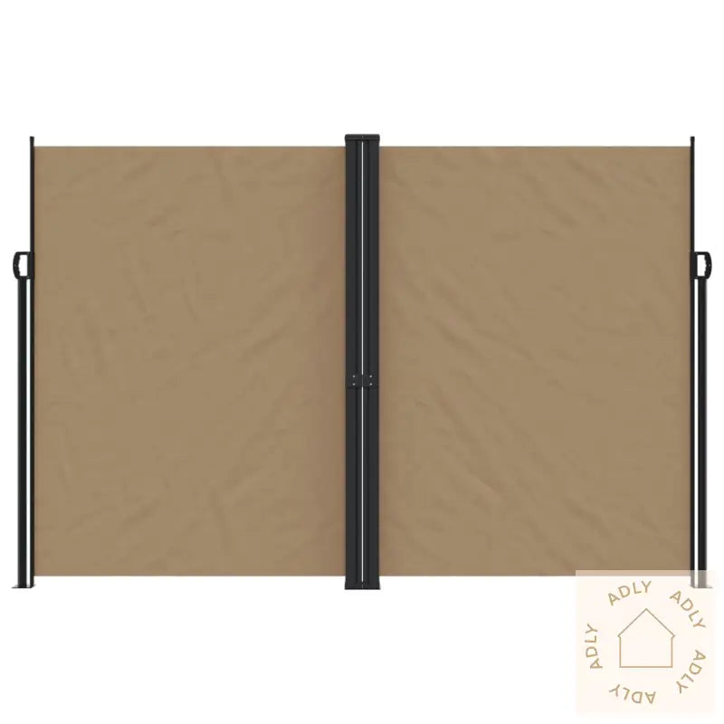 Uttrekkbar Sidemarkise Gråbrun 220X1000 Cm