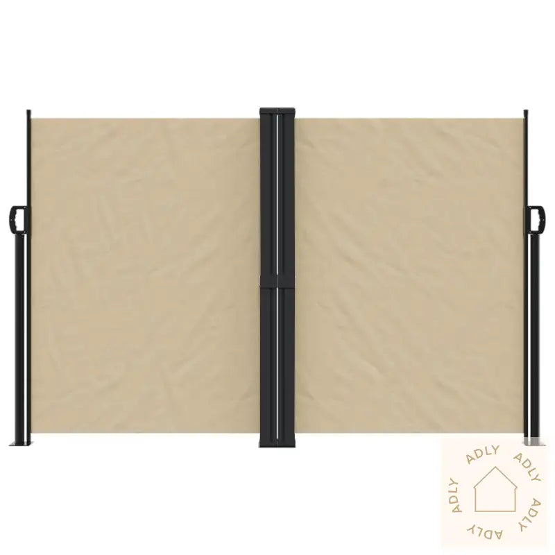 Uttrekkbar Sidemarkise Beige 160X600 Cm