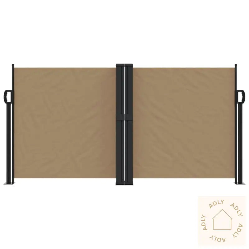 Uttrekkbar Sidemarkise 120X1000 Cm Gråbrun