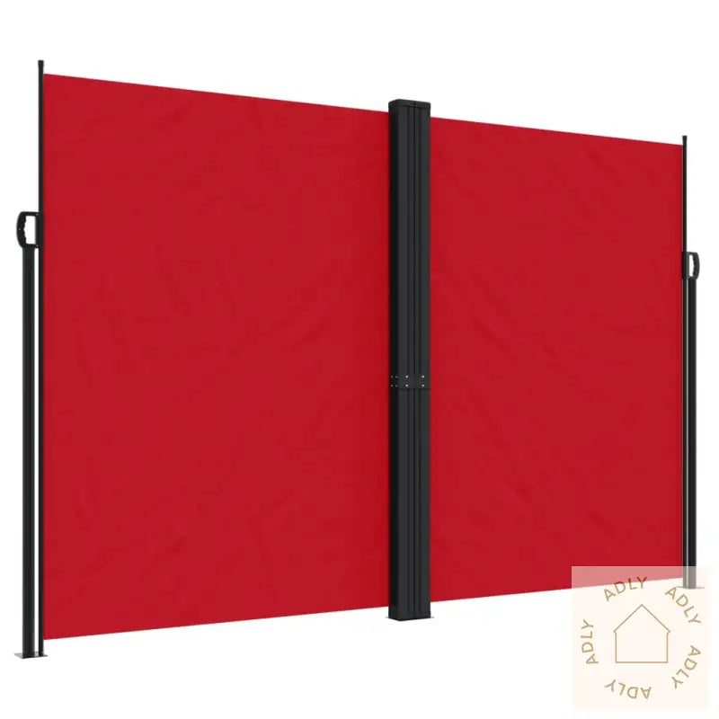 Uttrekkbar Sidemarkise 220X1000 Cm Rød