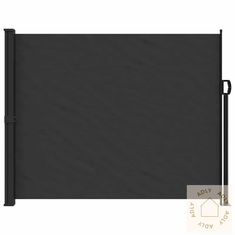 Uttrekkbar Sidemarkise 160X600 Cm Svart