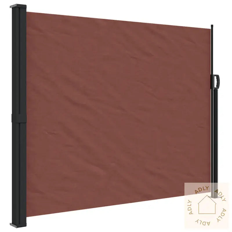 Uttrekkbar Sidemarkise Brun 160X500 Cm