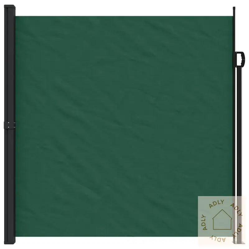 Uttrekkbar Sidemarkise Mørkegrønn 200X600 Cm