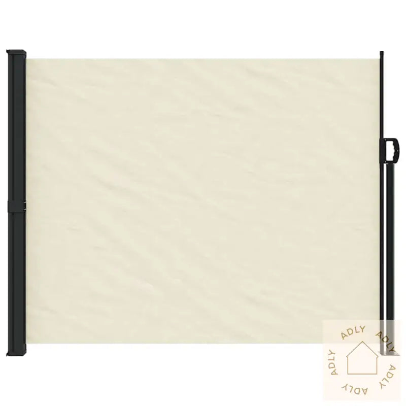 Uttrekkbar Sidemarkise Kremhvit 160X500 Cm
