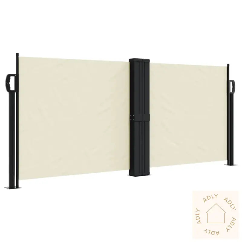 Uttrekkbar Sidemarkise 100X1000 Cm Kremhvit