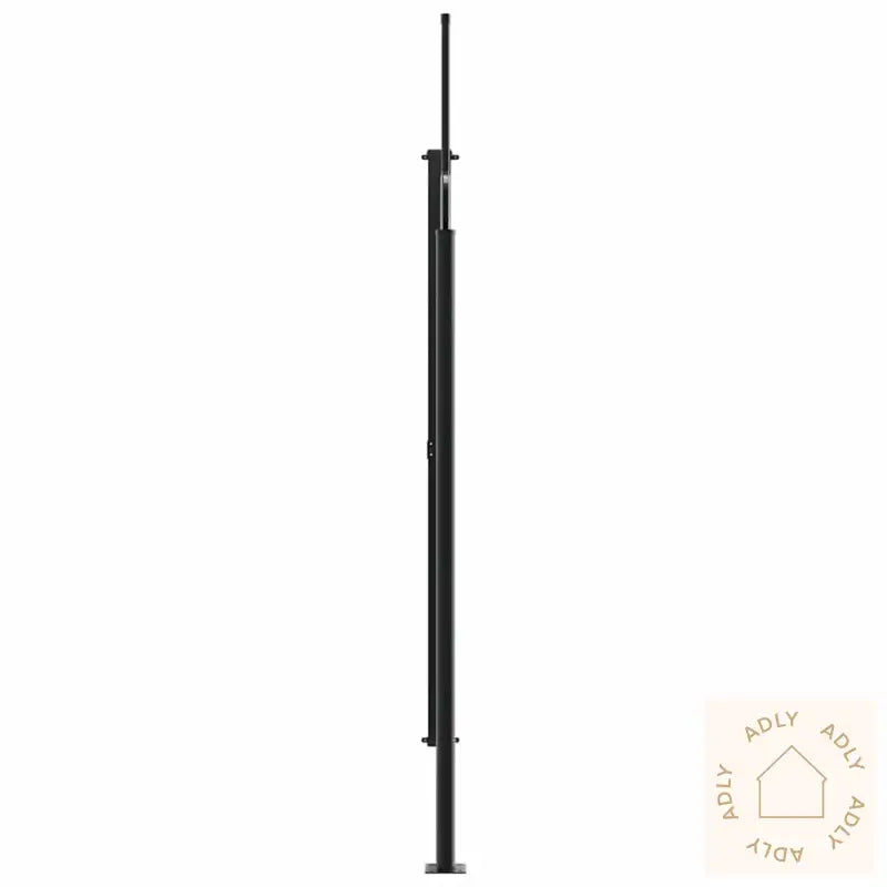 Uttrekkbar Sidemarkise Svart 220X300 Cm