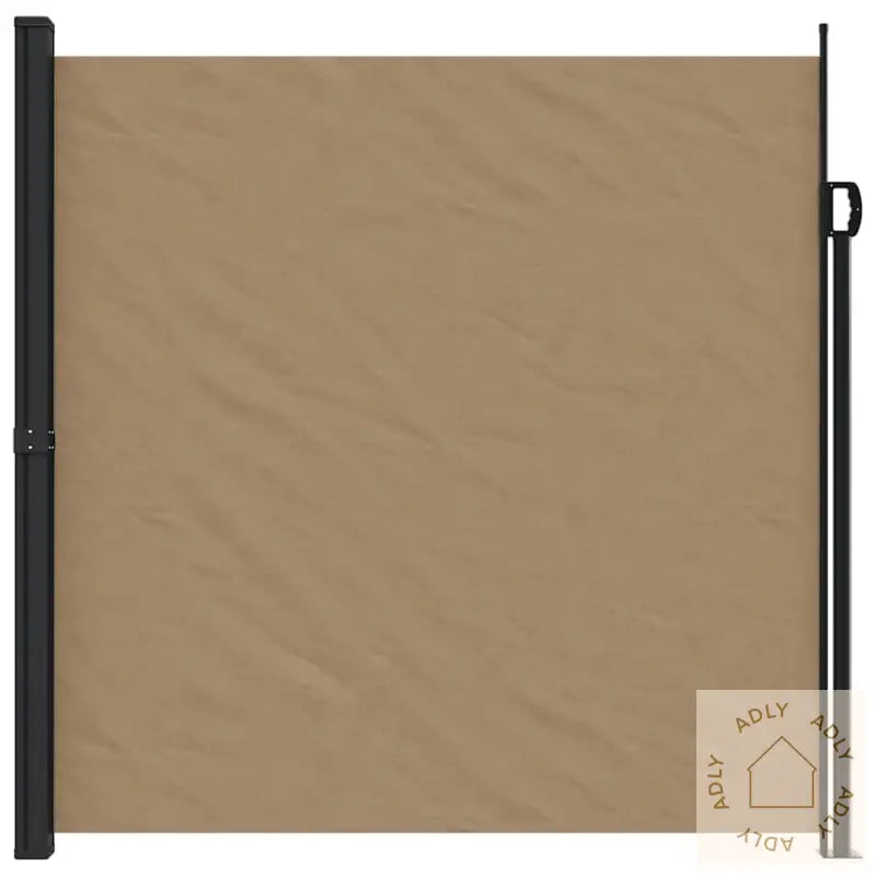 Uttrekkbar Sidemarkise Gråbrun 200X600 Cm