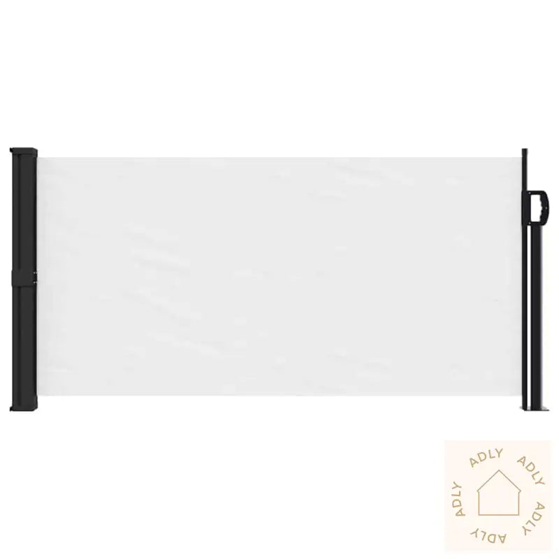 Uttrekkbar Sidemarkise Hvit 100X300 Cm