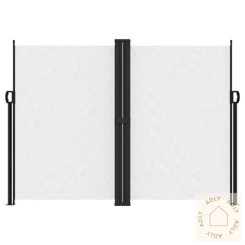 Uttrekkbar Sidemarkise Hvit 180X600 Cm