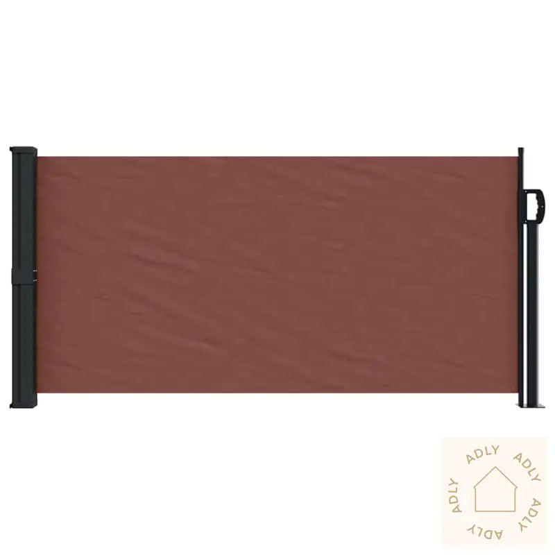 Uttrekkbar Sidemarkise Brun 100X500 Cm