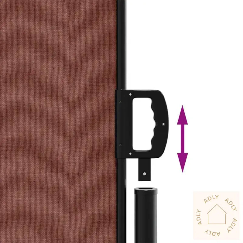 Uttrekkbar Sidemarkise Brun 100X500 Cm