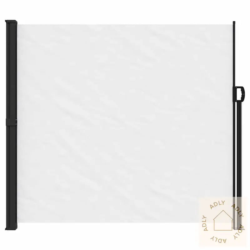 Uttrekkbar Sidemarkise Hvit 180X600 Cm