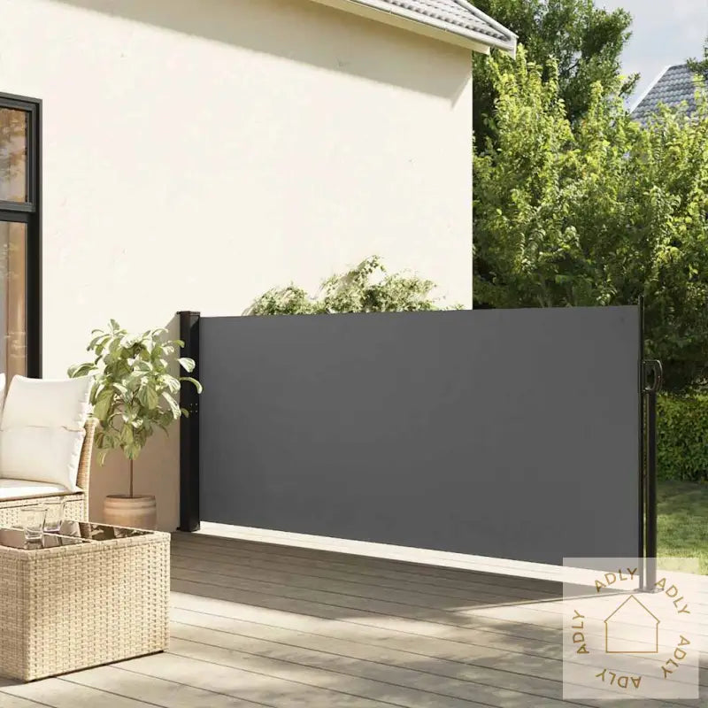 Uttrekkbar Sidemarkise 120X600 Cm Antrasitt