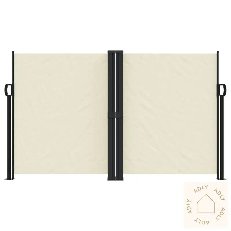 Uttrekkbar Sidemarkise Kremhvit 140X1200 Cm