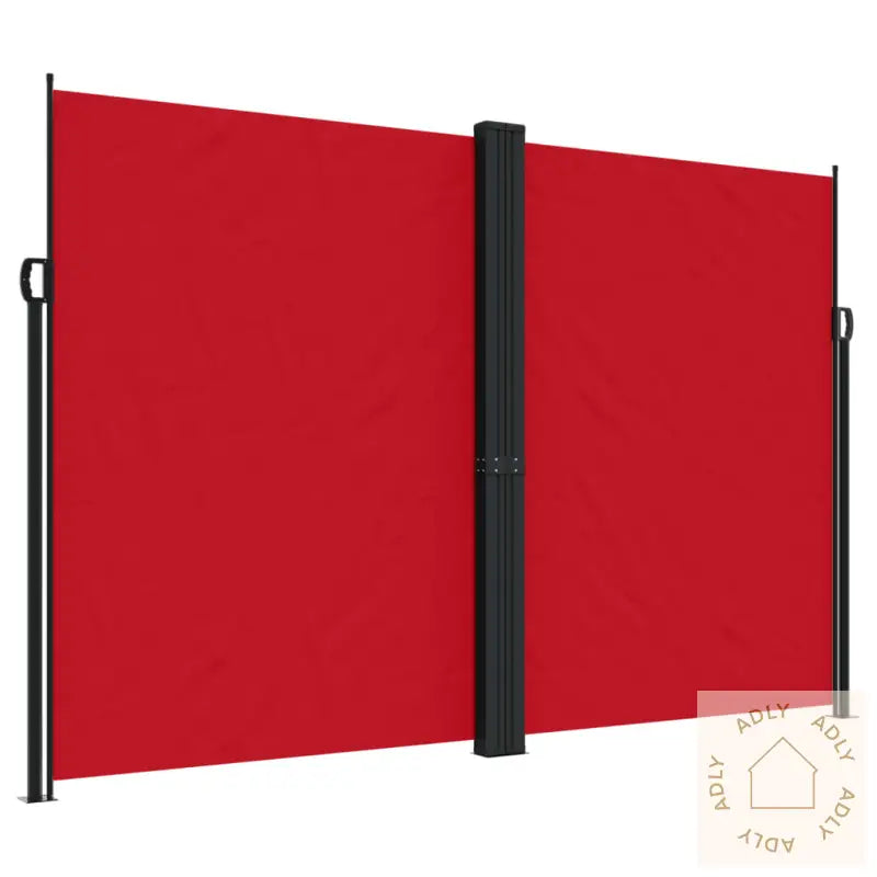 Uttrekkbar Sidemarkise 220X1200 Cm Rød