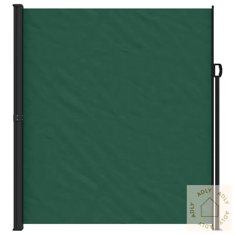 Uttrekkbar Sidemarkise Mørkegrønn 220X600 Cm