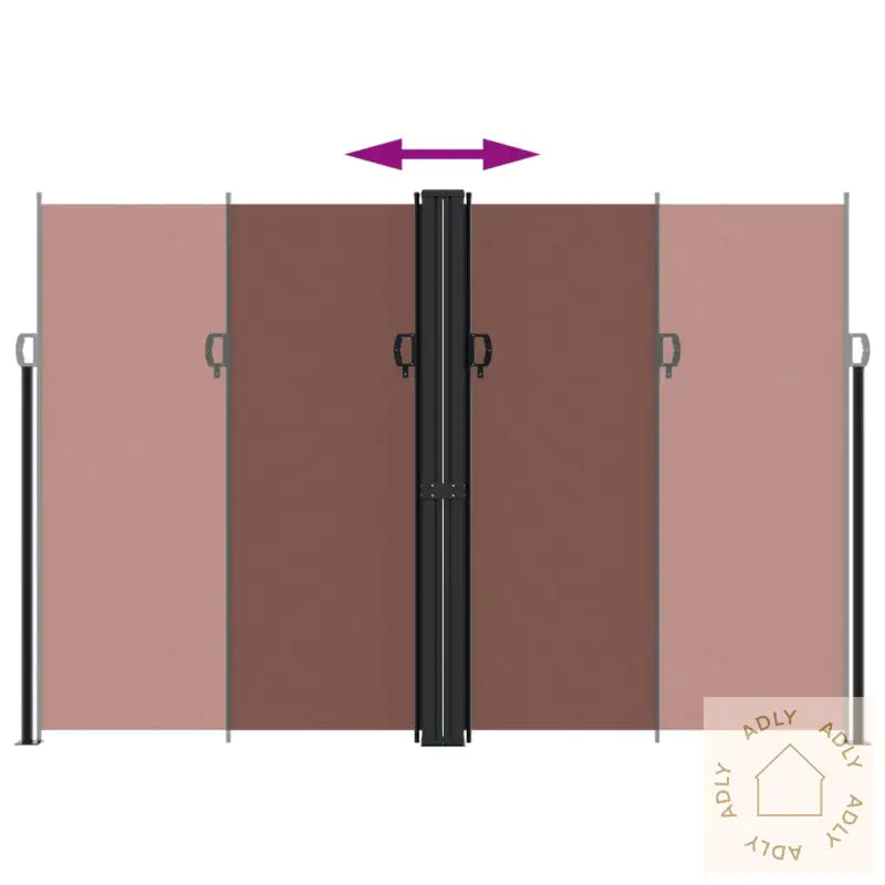 Uttrekkbar Sidemarkise 220X1200 Cm Brun