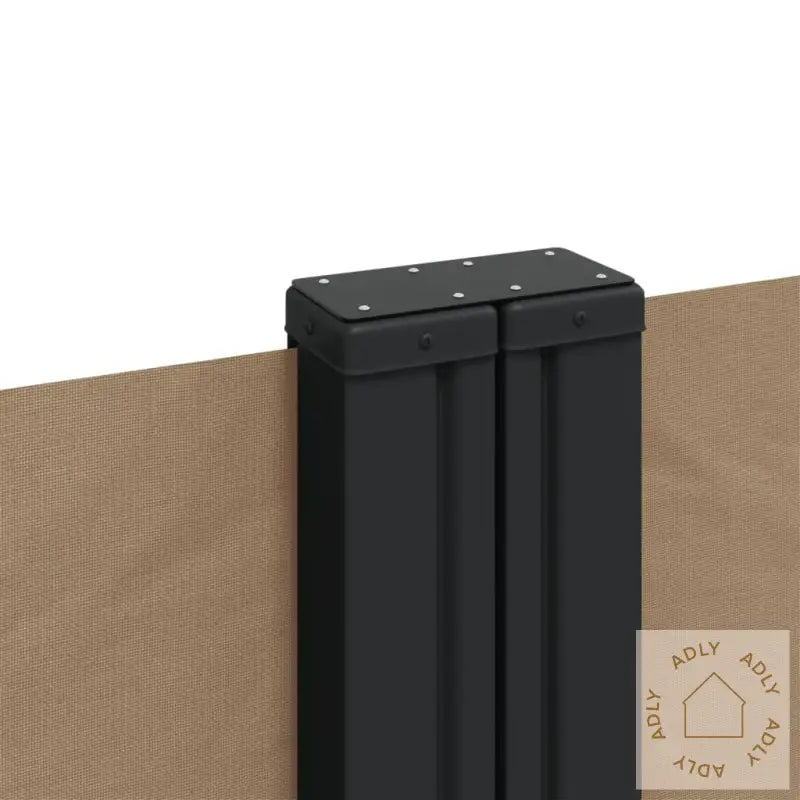 Uttrekkbar Sidemarkise 100X600 Cm Gråbrun