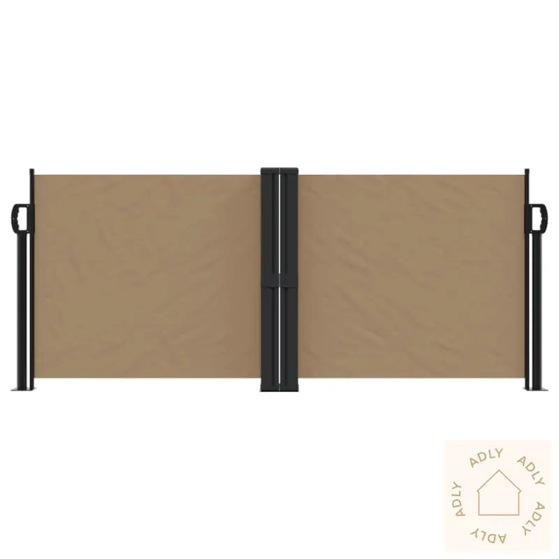 Uttrekkbar Sidemarkise 100X600 Cm Gråbrun