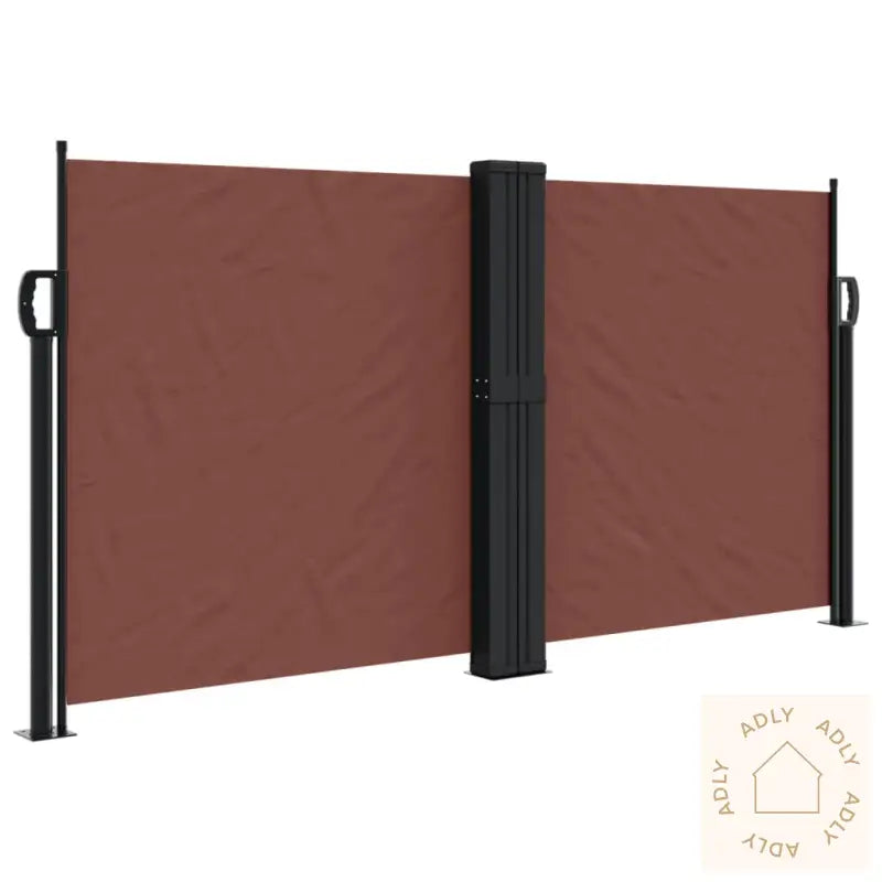 Uttrekkbar Sidemarkise 120X1000 Cm Brun