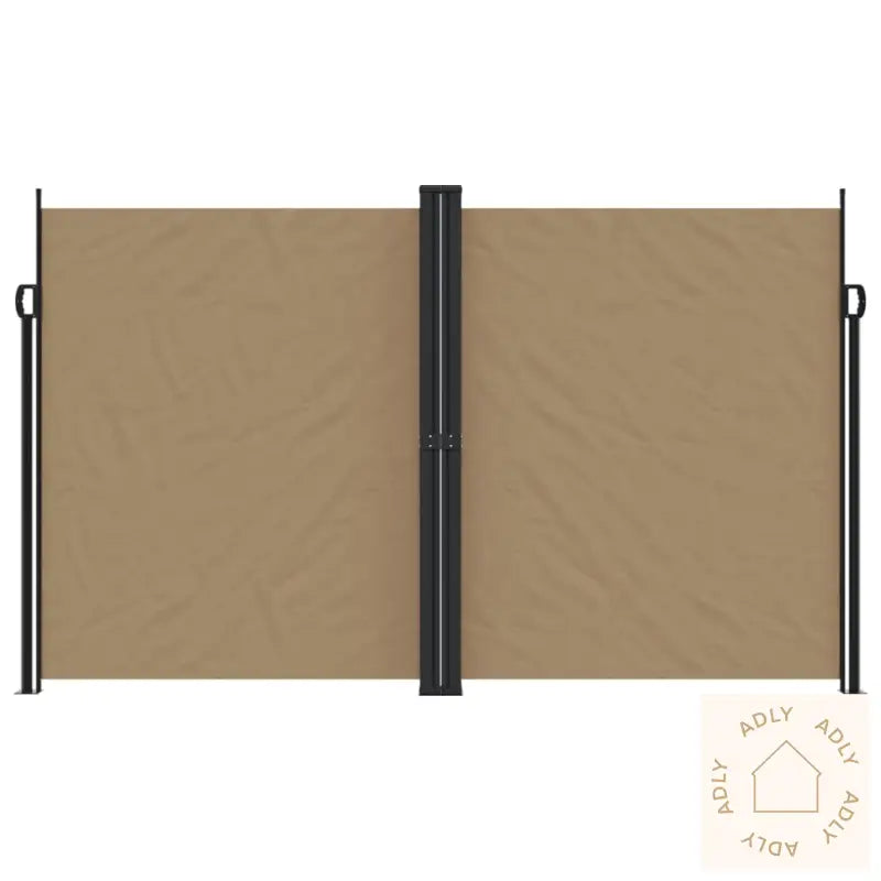 Uttrekkbar Sidemarkise 200X1200 Cm Gråbrun