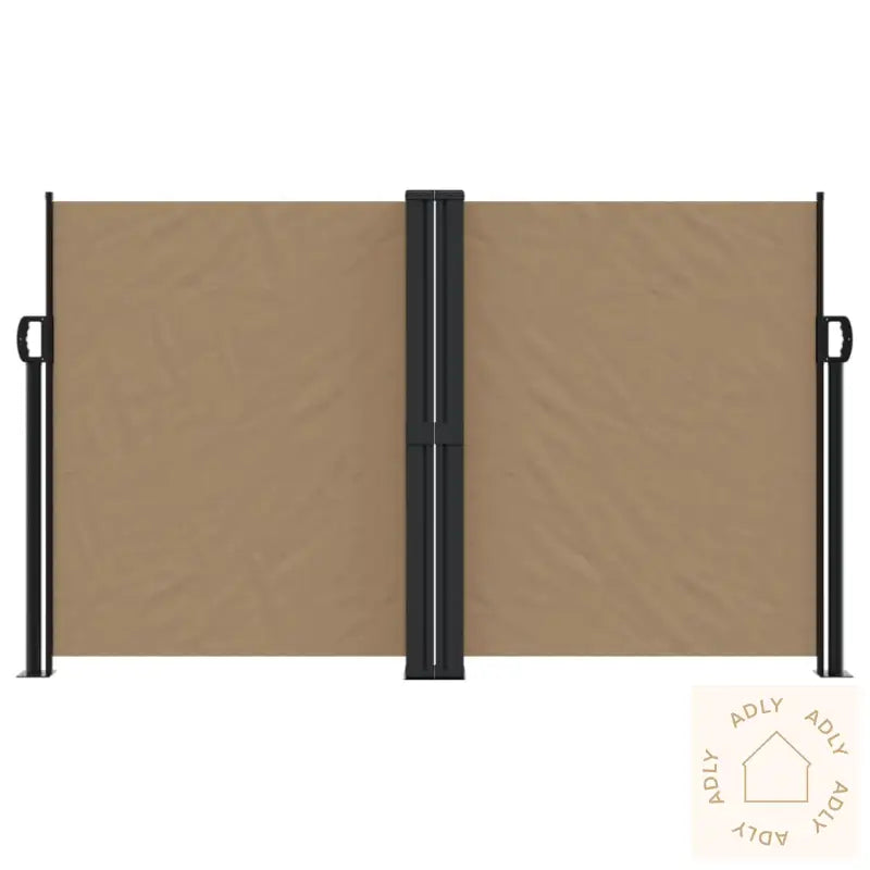 Uttrekkbar Sidemarkise Gråbrun 140X1200 Cm