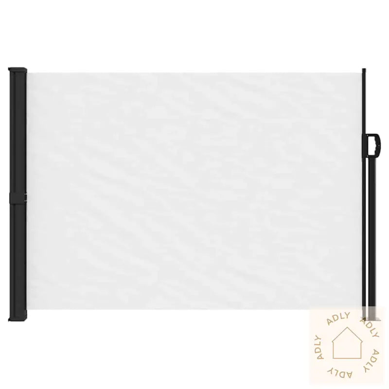 Uttrekkbar Sidemarkise Hvit 140X300 Cm