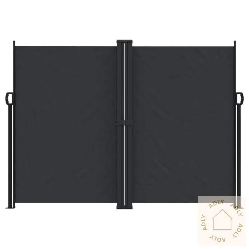 Uttrekkbar Sidemarkise 180X1200 Cm Svart