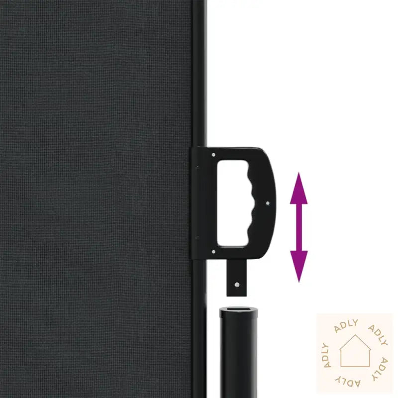Uttrekkbar Sidemarkise 180X1200 Cm Svart