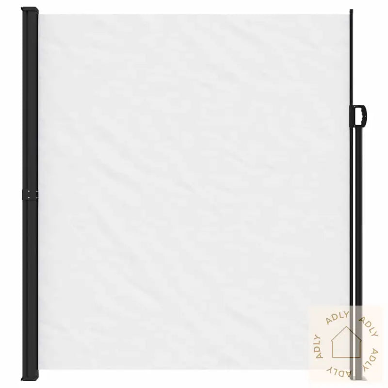 Uttrekkbar Sidemarkise Hvit 220X600 Cm