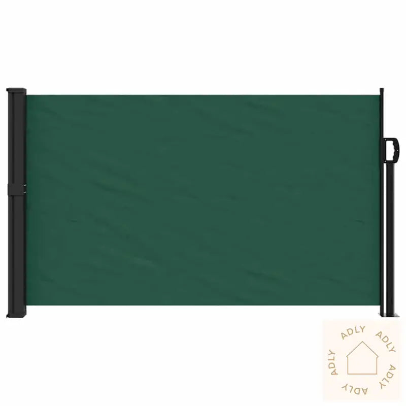 Uttrekkbar Sidemarkise Mørkegrønn 120X600 Cm