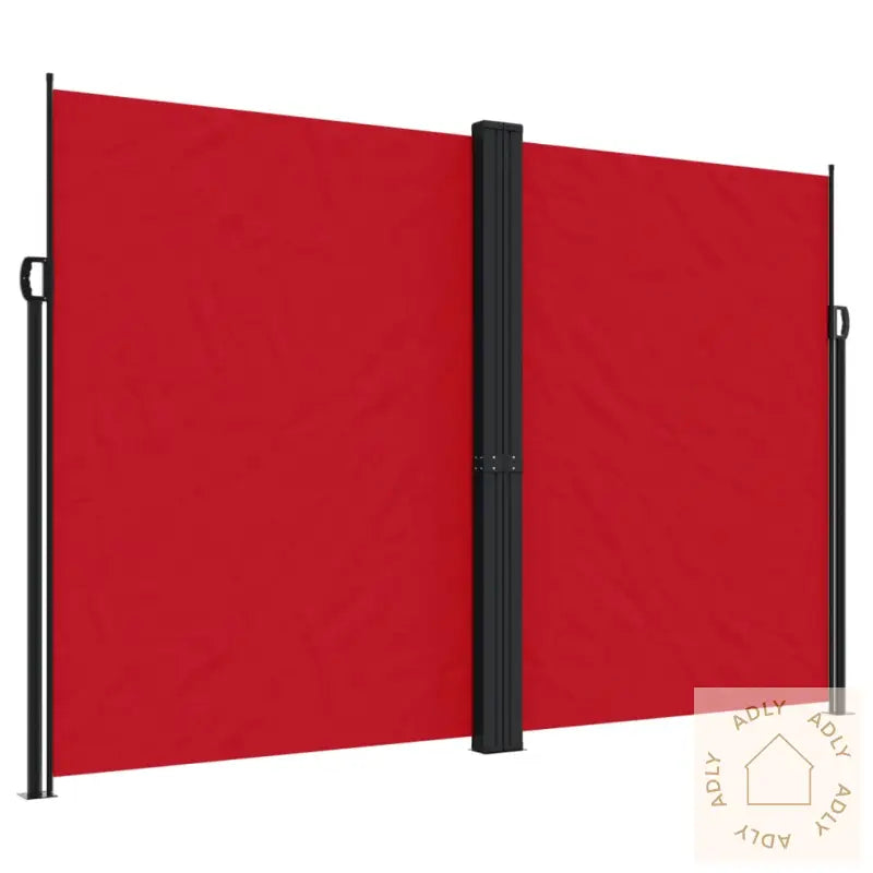 Uttrekkbar Sidemarkise 220X600 Cm Rød