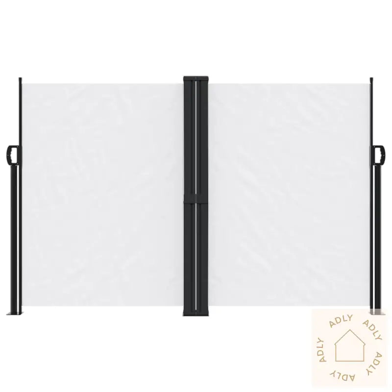 Uttrekkbar Sidemarkise Hvit 160X600 Cm
