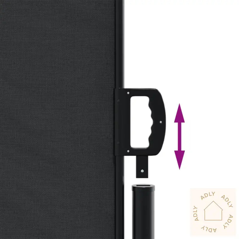 Uttrekkbar Sidemarkise 140X600 Cm Svart