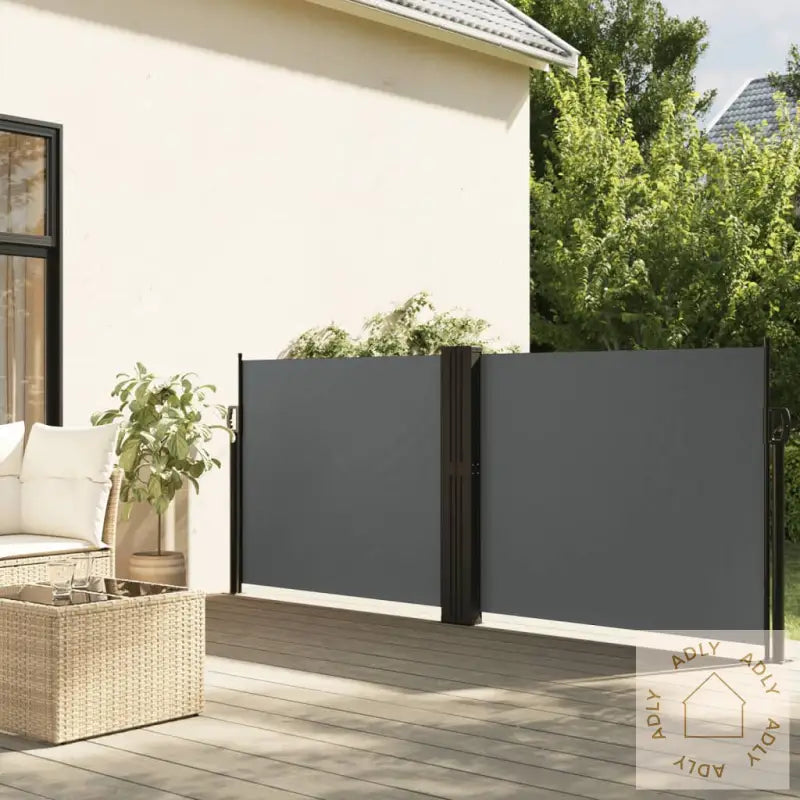 Uttrekkbar Sidemarkise 140X1000 Cm Antrasitt