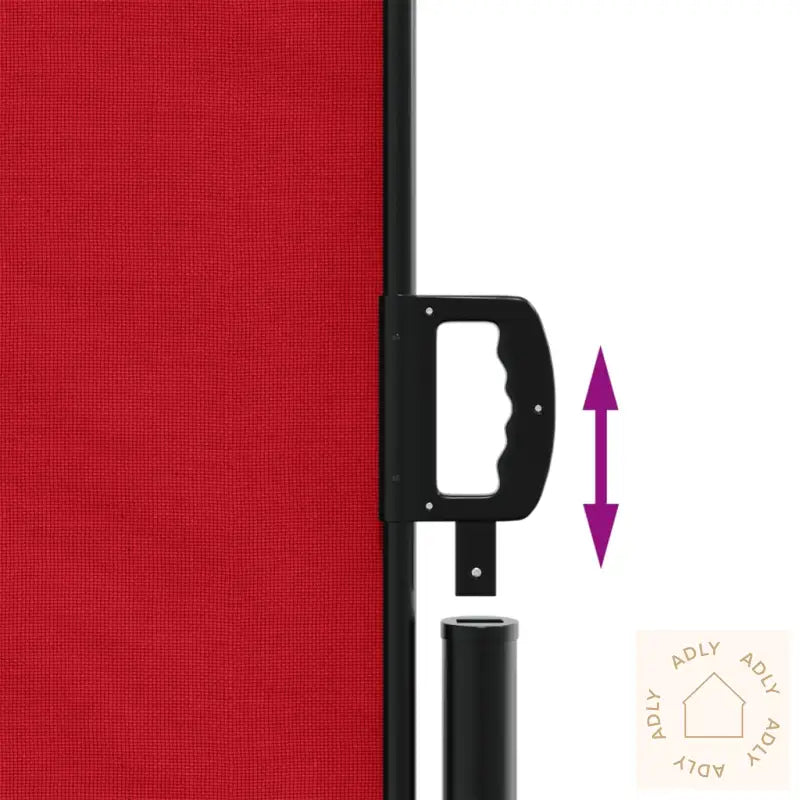 Uttrekkbar Sidemarkise 160X1000 Cm Rød