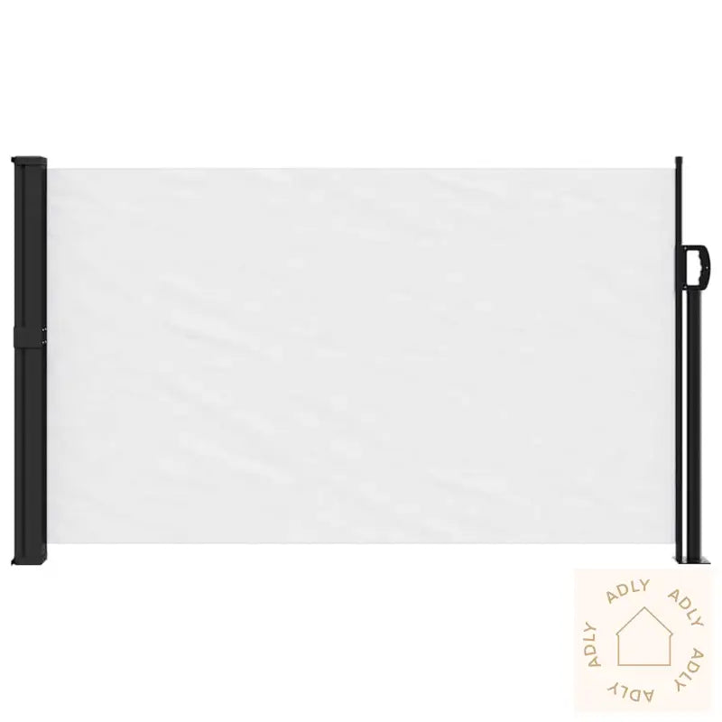 Uttrekkbar Sidemarkise Hvit 120X600 Cm