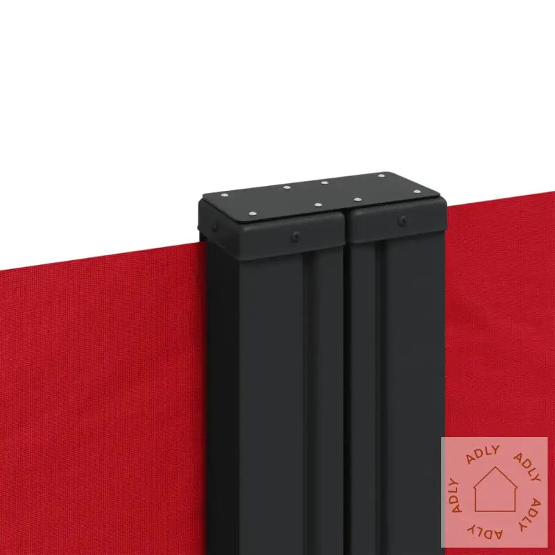 Uttrekkbar Sidemarkise 120X600 Cm Rød