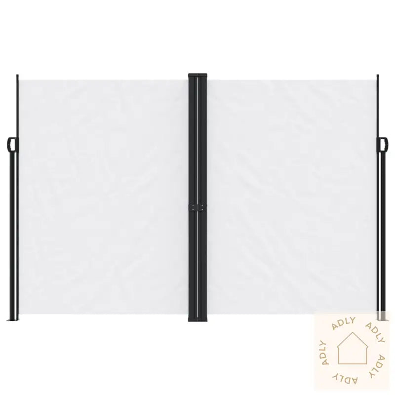 Uttrekkbar Sidemarkise Hvit 220X600 Cm