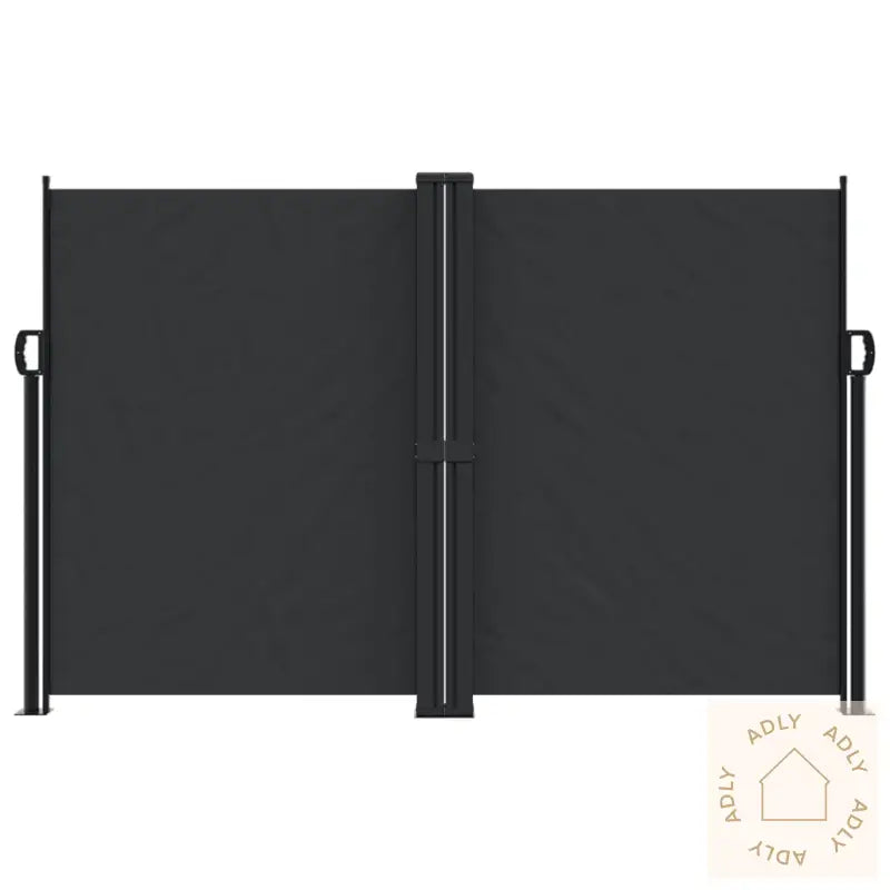 Uttrekkbar Sidemarkise 160X600 Cm Svart