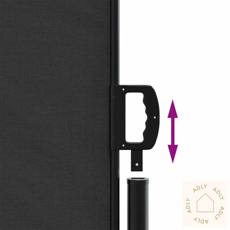 Uttrekkbar Sidemarkise 180X600 Cm Svart