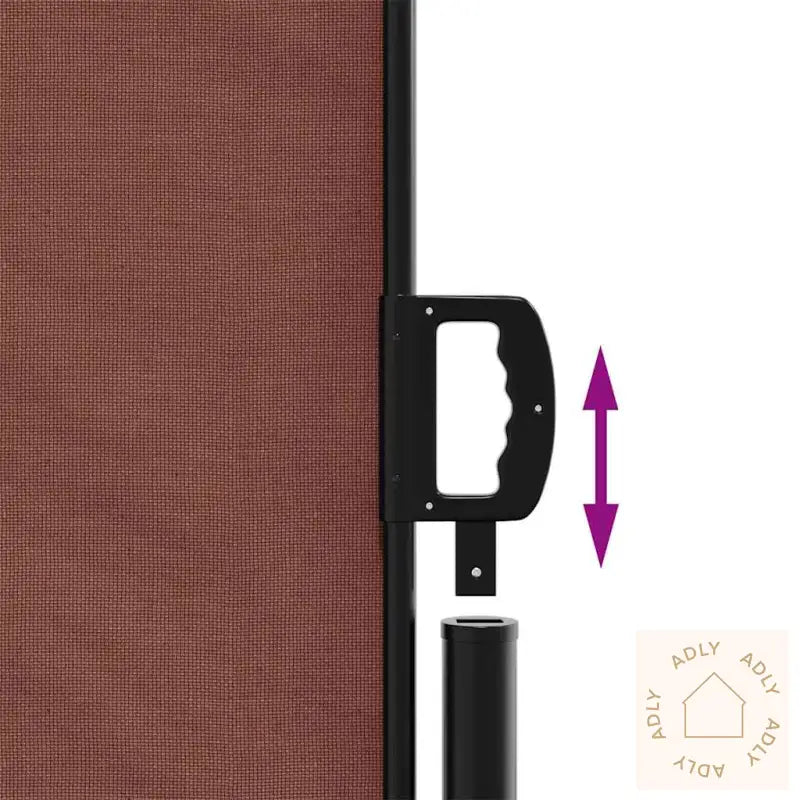 Uttrekkbar Sidemarkise 120X600 Cm Brun