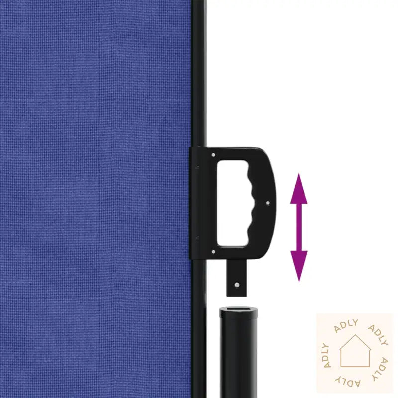 Uttrekkbar Sidemarkise 120X600 Cm Blå