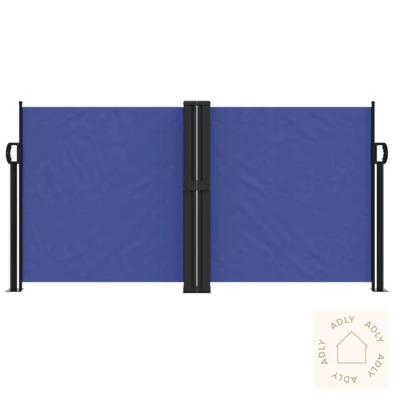 Uttrekkbar Sidemarkise 120X600 Cm Blå