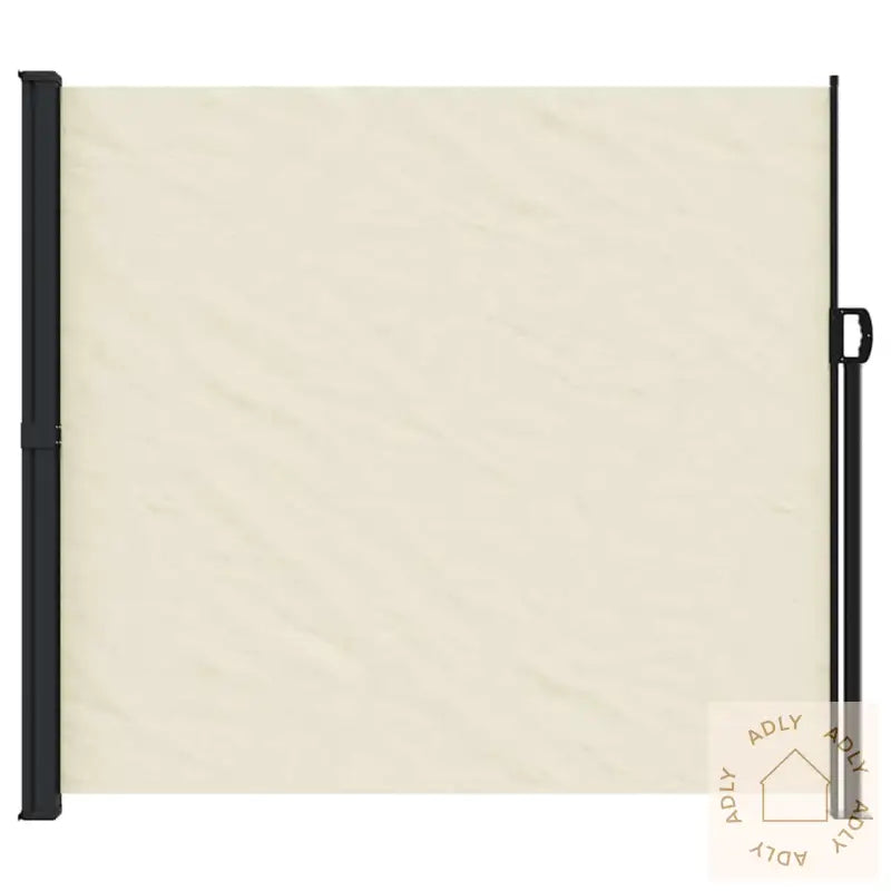 Uttrekkbar Sidemarkise Kremhvit 180X300 Cm