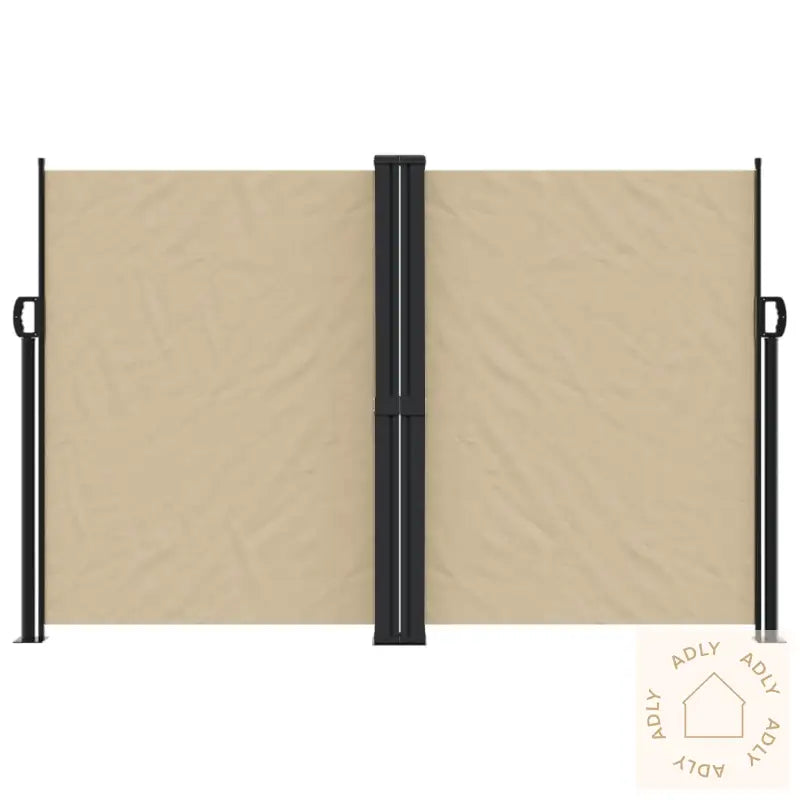 Uttrekkbar Sidemarkise Beige 160X1000 Cm