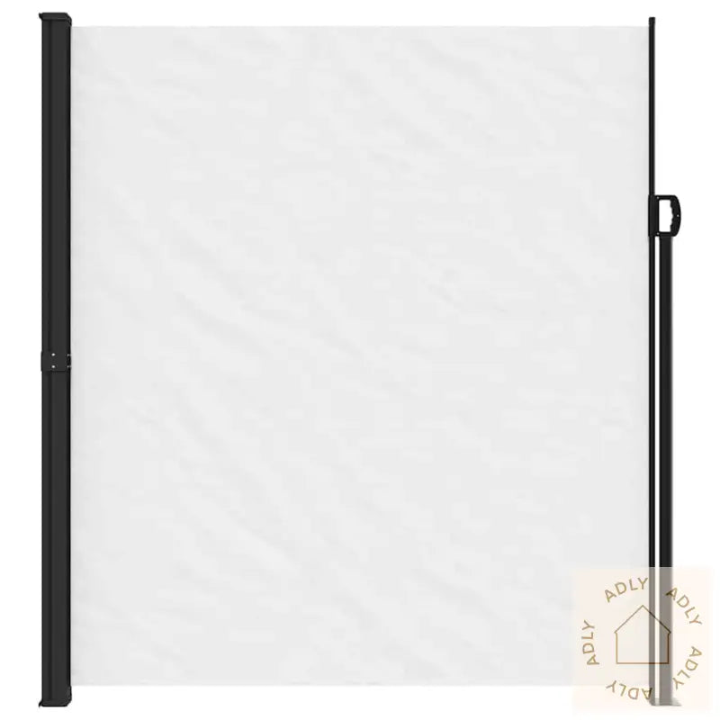 Uttrekkbar Sidemarkise Hvit 220X300 Cm