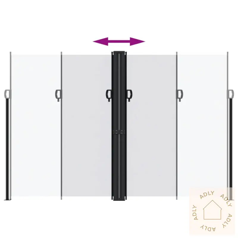 Uttrekkbar Sidemarkise 220X1200 Cm Hvit